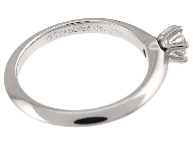 Autre Marque Tiffany & Co. Platin Solitärring - Ansicht 3