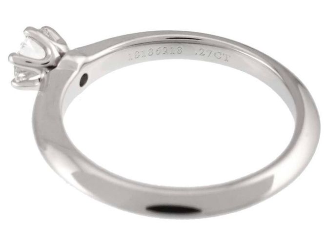 Autre Marque Tiffany & Co. Platin Solitärring - Ansicht 4