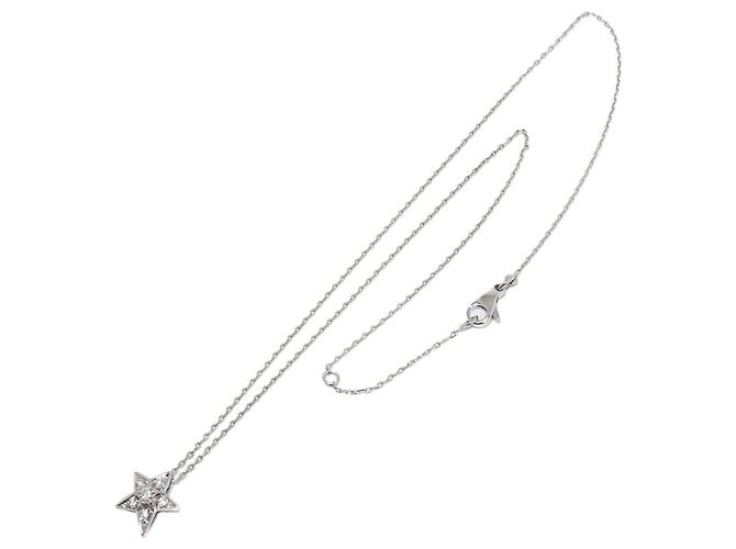 Collana Chanel Comet in diamanti e oro bianco 18K - vista 2