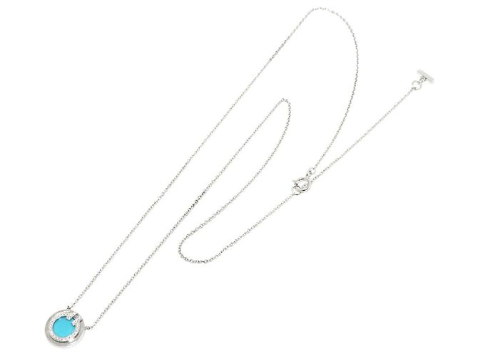 Autre Marque Collana Tiffany & Co. T Circle Turquoise Diamond - vista 2