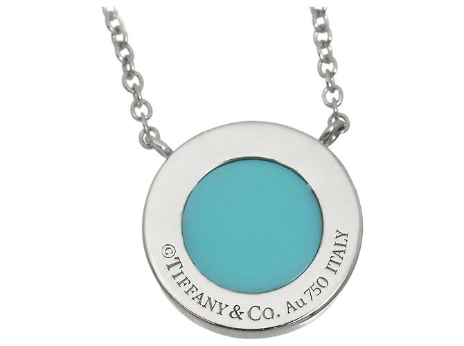 Autre Marque Collana Tiffany & Co. T Circle Turquoise Diamond - vista 4