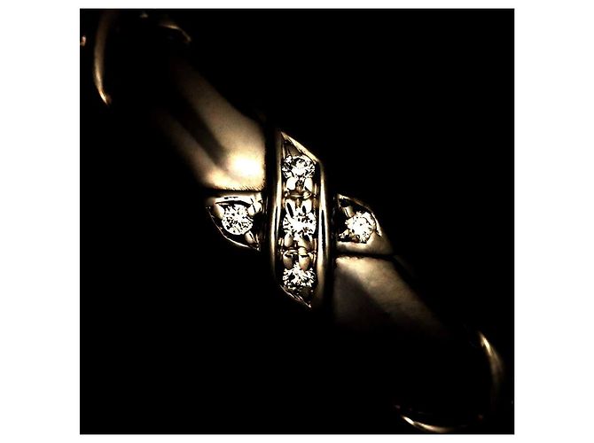 Autre Marque Anello fede Tiffany & Co. in oro bianco 18K con diamanti - vista 5