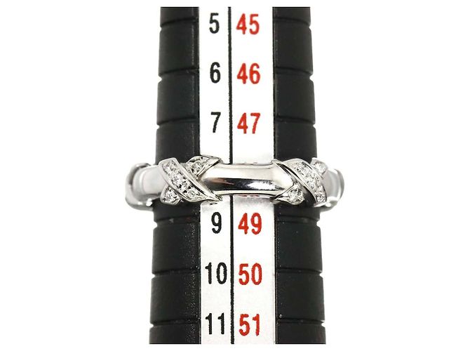 Autre Marque Anello fede Tiffany & Co. in oro bianco 18K con diamanti - vista 7