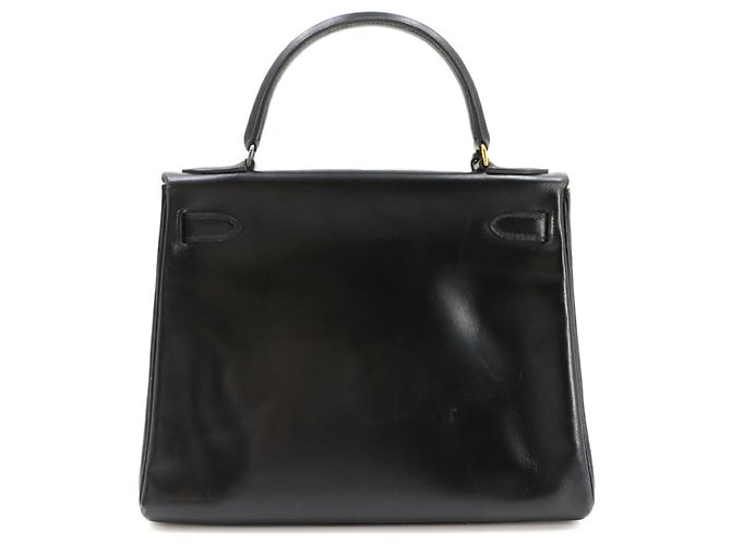 Hermès Borsa Hermes Kelly 28 in pelle Box Calf nera - vista 3