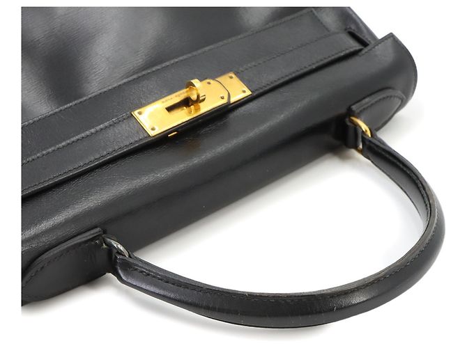 Hermès Borsa Hermes Kelly 28 in pelle Box Calf nera - vista 6