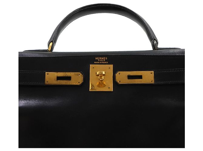 Hermès Borsa Hermes Kelly 28 in pelle Box Calf nera - vista 8