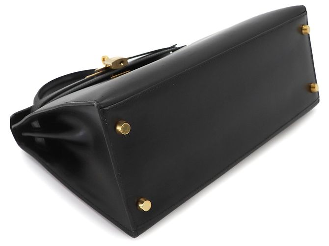 Hermès Borsa Hermes Kelly 28 Box Calf Black - vista 5