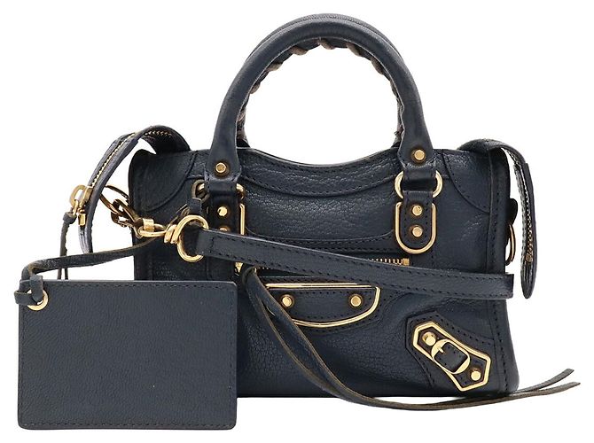 Borsa Balenciaga Classic Metallic Edge City Mini - vista 2