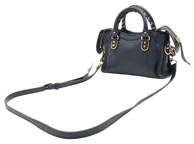 Borsa Balenciaga Classic Metallic Edge City Mini - vista 3
