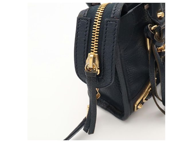 Borsa Balenciaga Classic Metallic Edge City Mini - vista 7