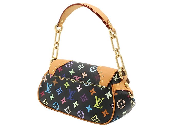 Borsa a tracolla Louis Vuitton Monogram Multicolor Marilyn Chain Noir Black - vista 3