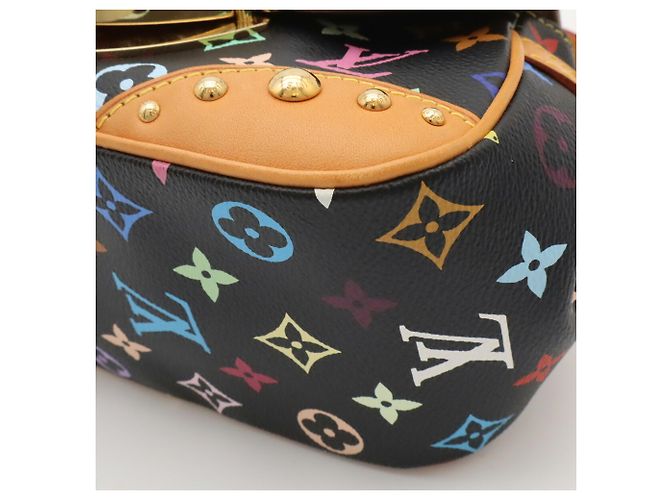 Borsa a tracolla Louis Vuitton Monogram Multicolor Marilyn Chain Noir Black - vista 4