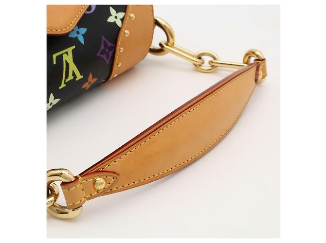 Borsa a tracolla Louis Vuitton Monogram Multicolor Marilyn Chain Noir Black - vista 5