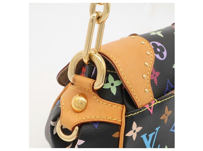 Borsa a tracolla Louis Vuitton Monogram Multicolor Marilyn Chain Noir Black - vista 8