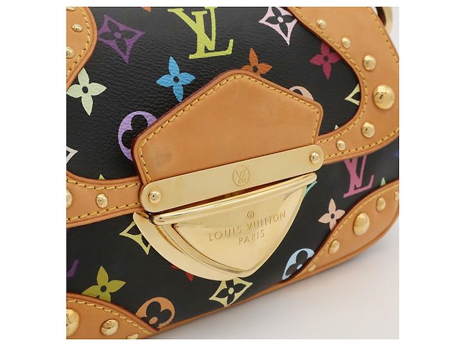 Borsa a tracolla Louis Vuitton Monogram Multicolor Marilyn Chain Noir Black - vista 9