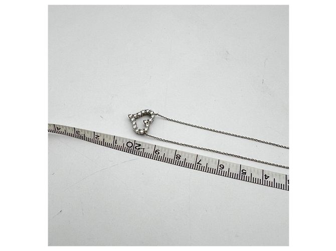 Colar de Coração de Diamantes Tiffany & Co. Platina - vista 9