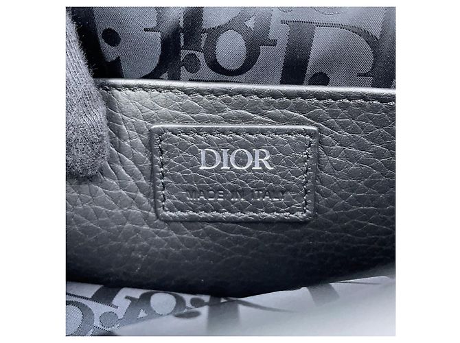 Borsa a tracolla Christian Dior in pelle nera - vista 15