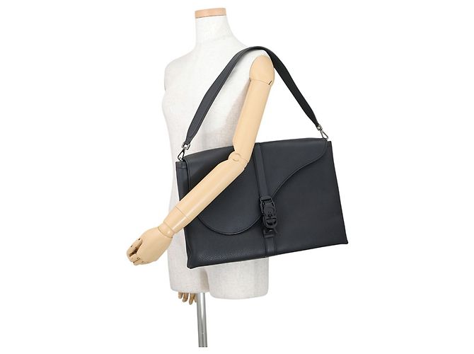 Borsa a tracolla Christian Dior in pelle nera - vista 4