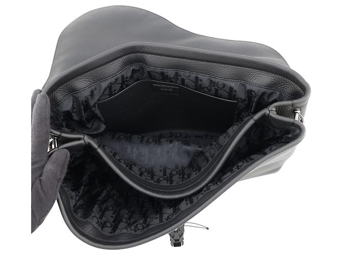 Borsa a tracolla Christian Dior in pelle nera - vista 6