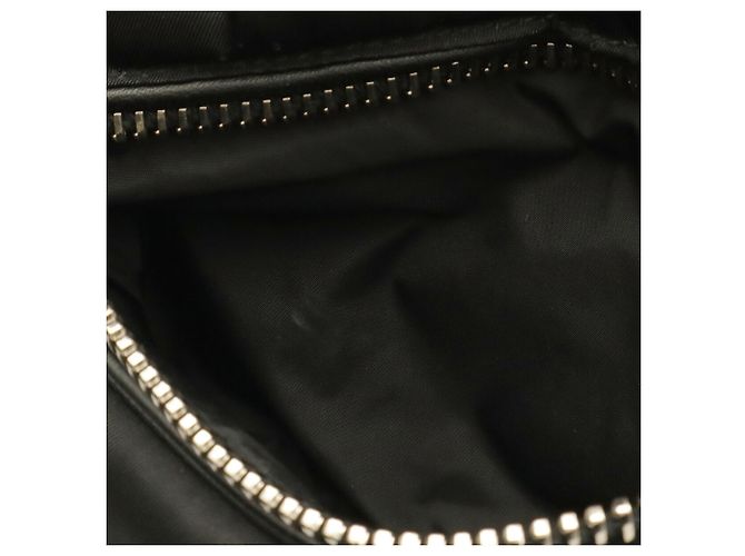 mala Prada Bomber Tote em nylon preto e couro - vista 9