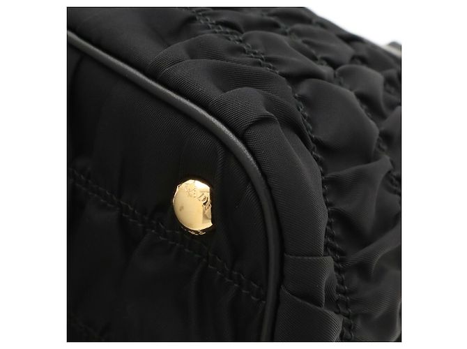 Bolsa de mão/Bolsa de ombro Prada em nylon e couro - vista 4