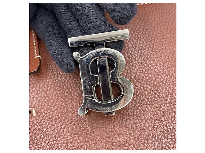 Borsa a tracolla Burberry Robin TB Leather - vista 16