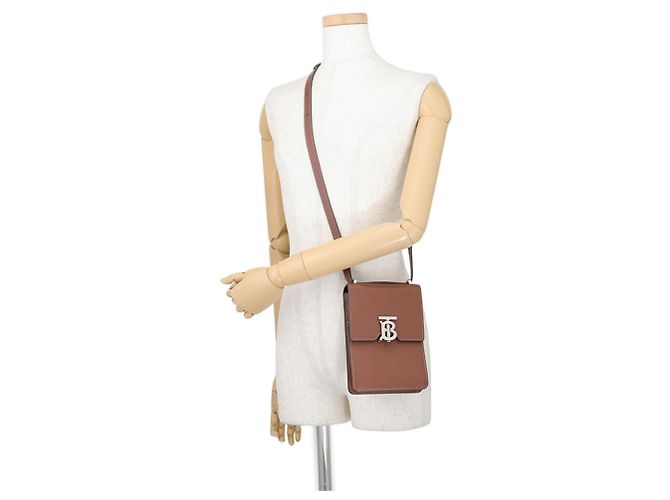 Borsa a tracolla Burberry Robin TB Leather - vista 4