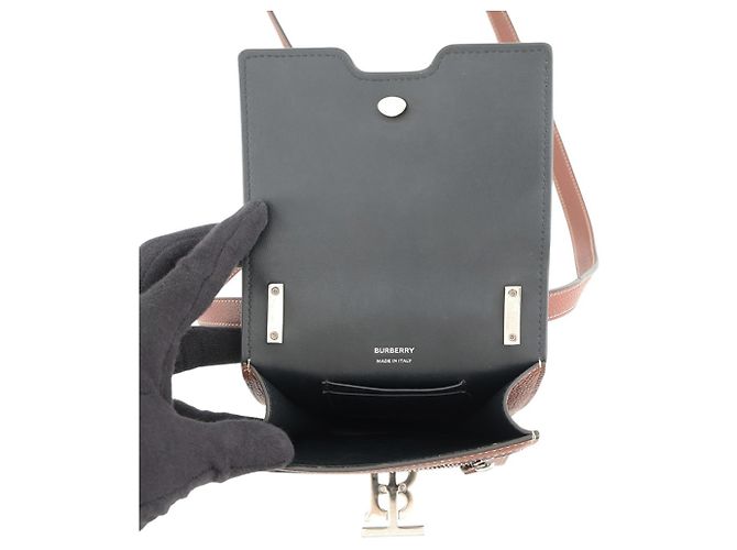 Borsa a tracolla Burberry Robin TB Leather - vista 6