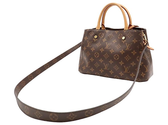 Borsa Louis Vuitton Monogram Montaigne BB - vista 3