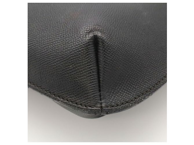 Borsa Tote/Spalla Chanel in pelle di vitello martellata nera - vista 4