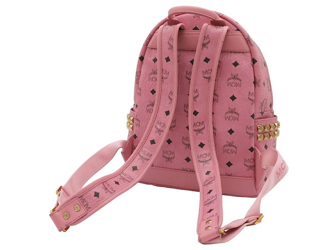 MCM Stark Visetos Studded Backpack - view 3