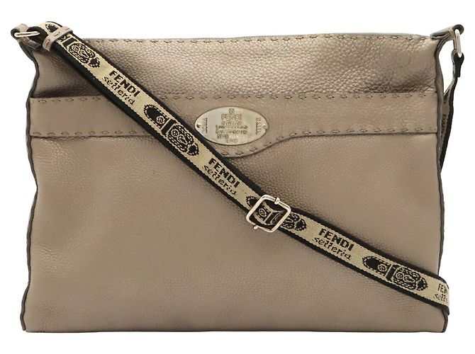 Bolso de hombro Fendi Selleria de piel - vue 2