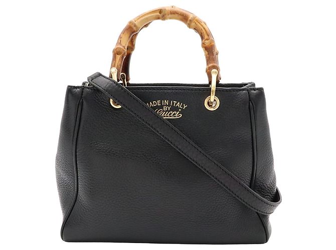 Borsa a mano Gucci Bamboo Mini Shopper - vista 2