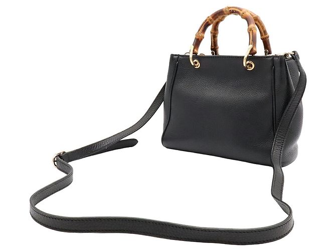 Borsa a mano Gucci Bamboo Mini Shopper - vista 3