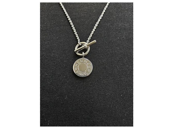Hermès Collana con pendente Hermes Amulettes Ex-Libris in argento 925 - vista 2