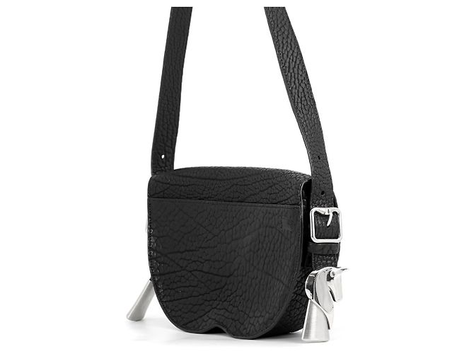 Borsa a tracolla Burberry in pelle nera - vista 2