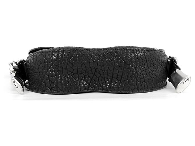 Borsa a tracolla Burberry in pelle nera - vista 3