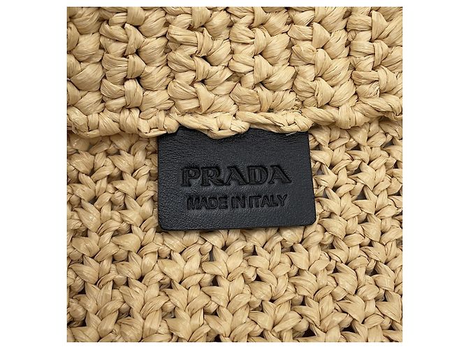 Bolso Tote Prada de rafia crochet - vista 11