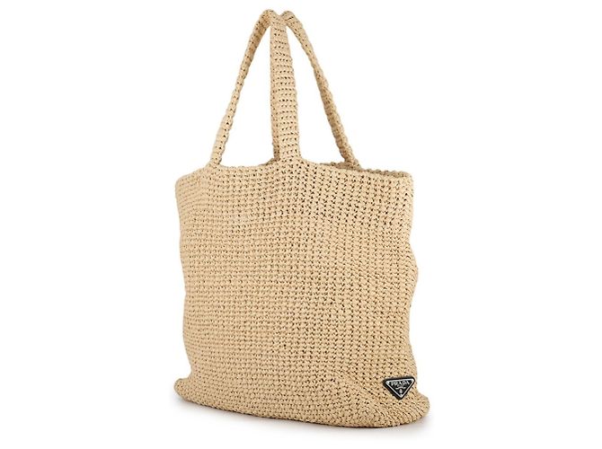Bolso Tote Prada de rafia crochet - vista 2