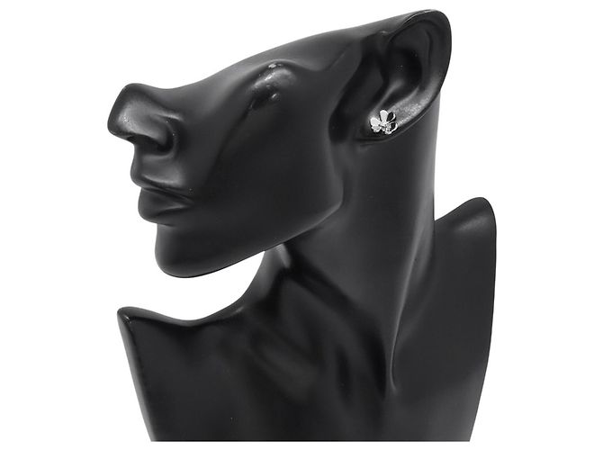 Pendientes Van Cleef & Arpels Frivole Mini en oro blanco de 18K - vista 4