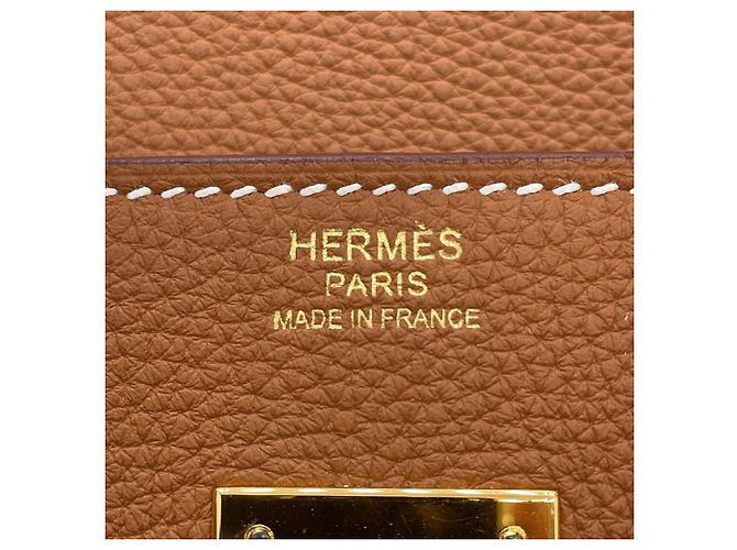 Hermès Borsa Hermes Birkin 30 Gold Togo - vista 16