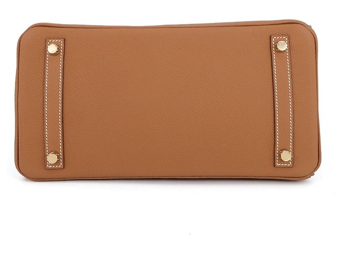 Hermès Borsa Hermes Birkin 30 Gold Togo - vista 3