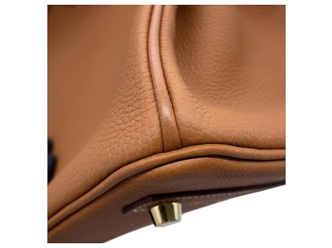 Hermès Borsa Hermes Birkin 30 Gold Togo - vista 8