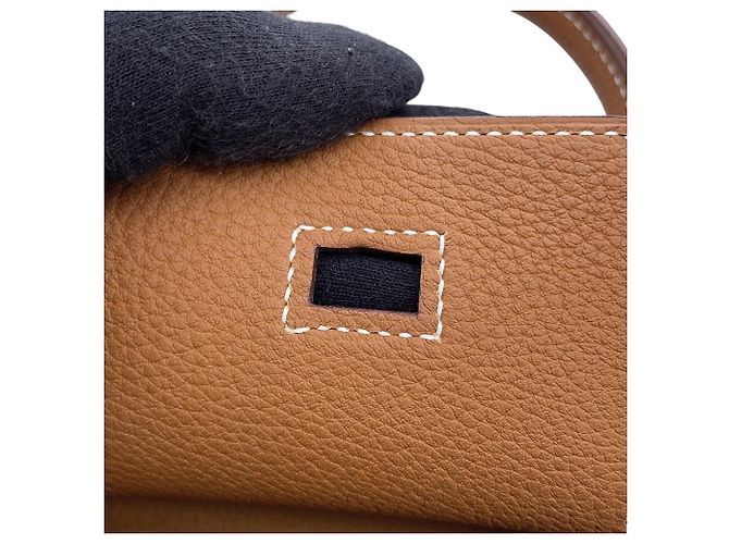 Hermès Borsa Hermes Birkin 30 Gold Togo - vista 9