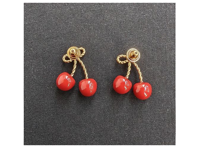 Pendientes Valentino Cherryfic de metal y esmalte - vista 2