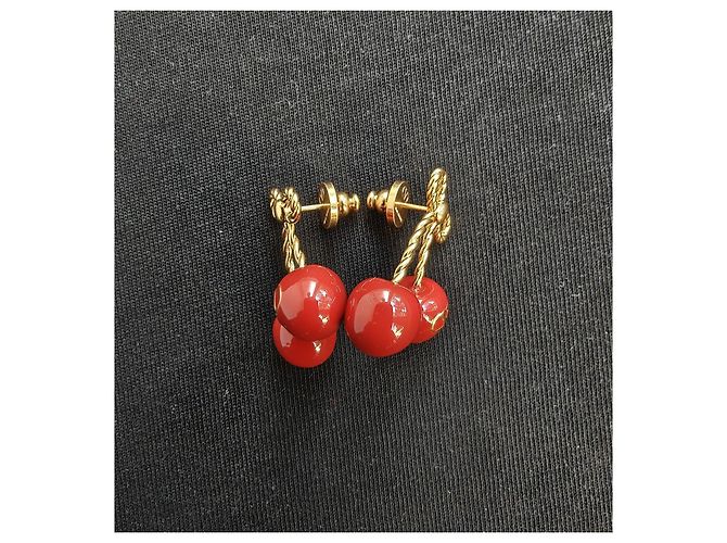 Pendientes Valentino Cherryfic de metal y esmalte - vista 5