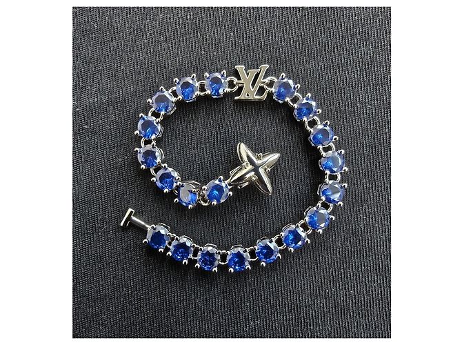Bracciale Tennis Louis Vuitton LV Blue Crystal - vista 4