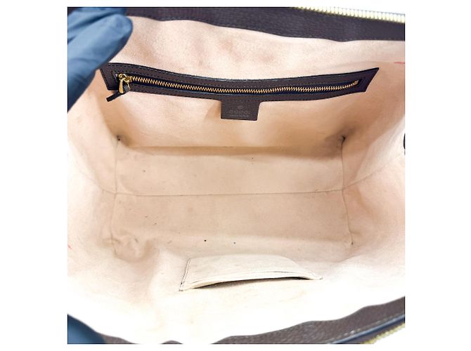 Gucci Ophidia Top Handle GG Coated Canvas Medium - vista 5