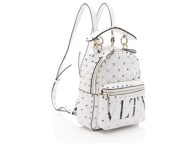 Valentino Garavani Zaino mini Valentino Leather Rockstud Spike - vista 2