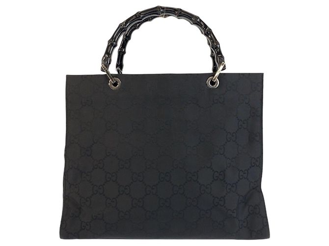Borsa in nylon Gucci Bamboo GG - vista 2